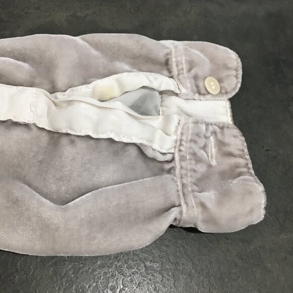 CP SHADES Gray Velvet/Velour Silk Blend Long Sleeve Button Shirt - Picture 14 of 14